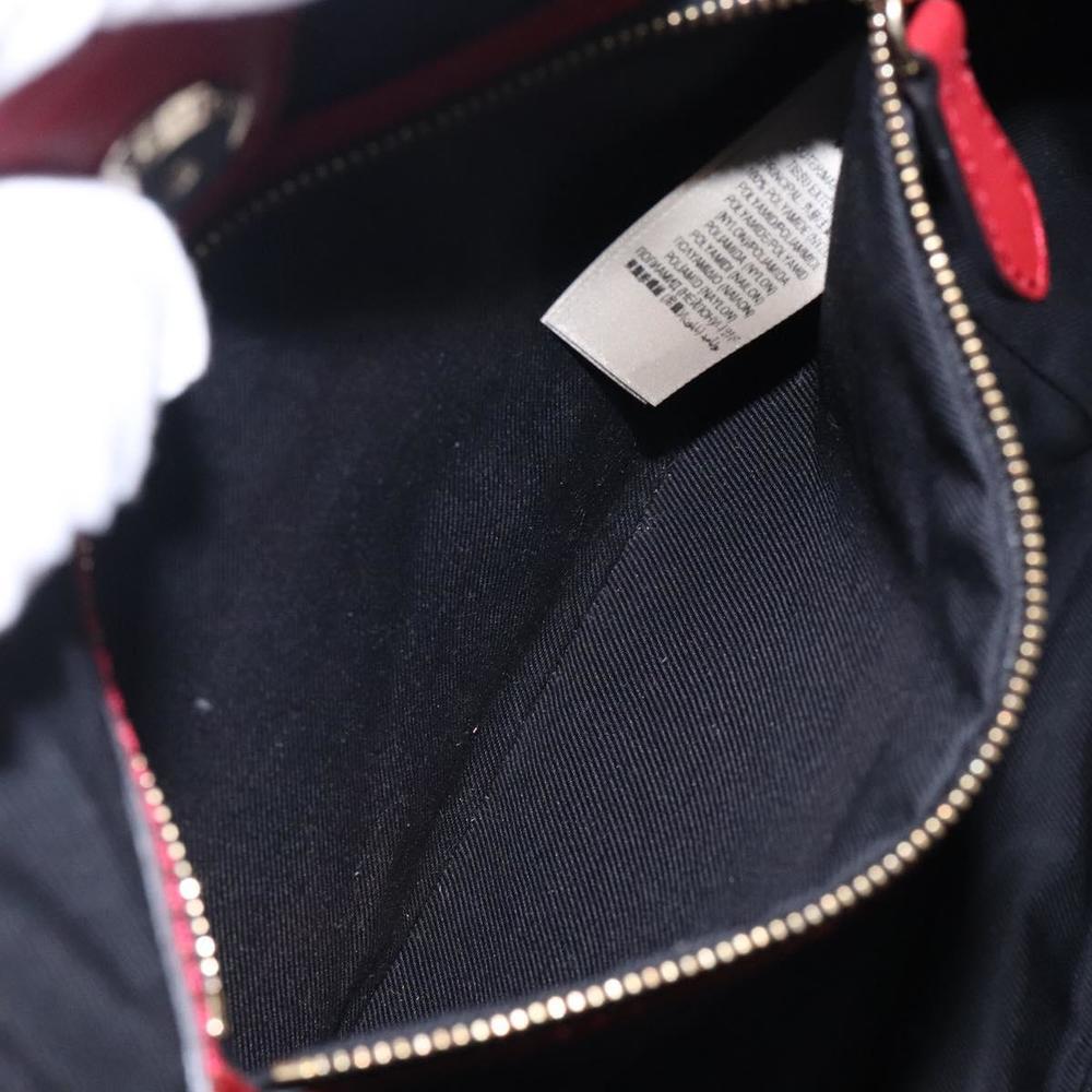 BURBERRY Nova Check Tote Bag Nylon Beige Gold Auth 131730 - Picture 12 of 16